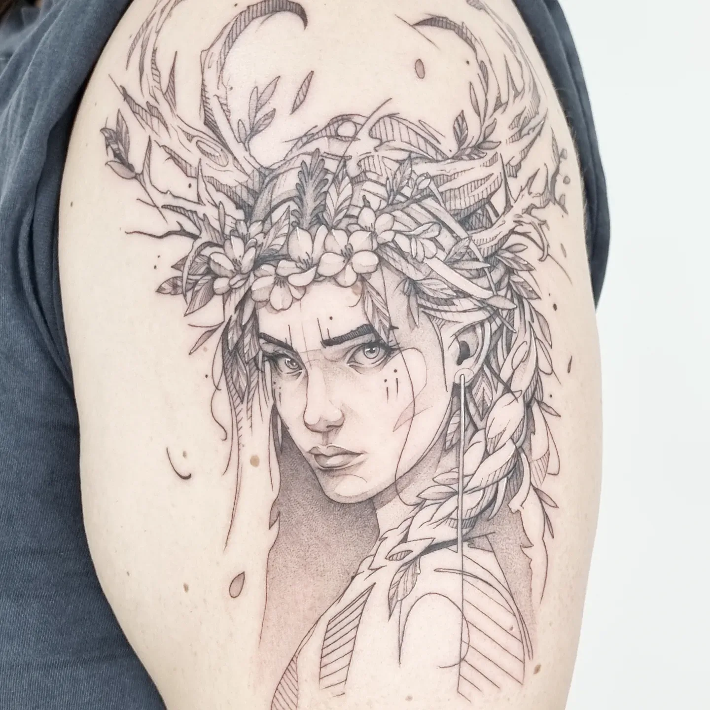Tatouage réaliste portrait par Vincent - Lemon Tattoo Castelnau-le-Lez